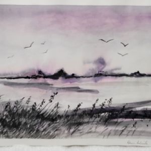 Original watercolor painting